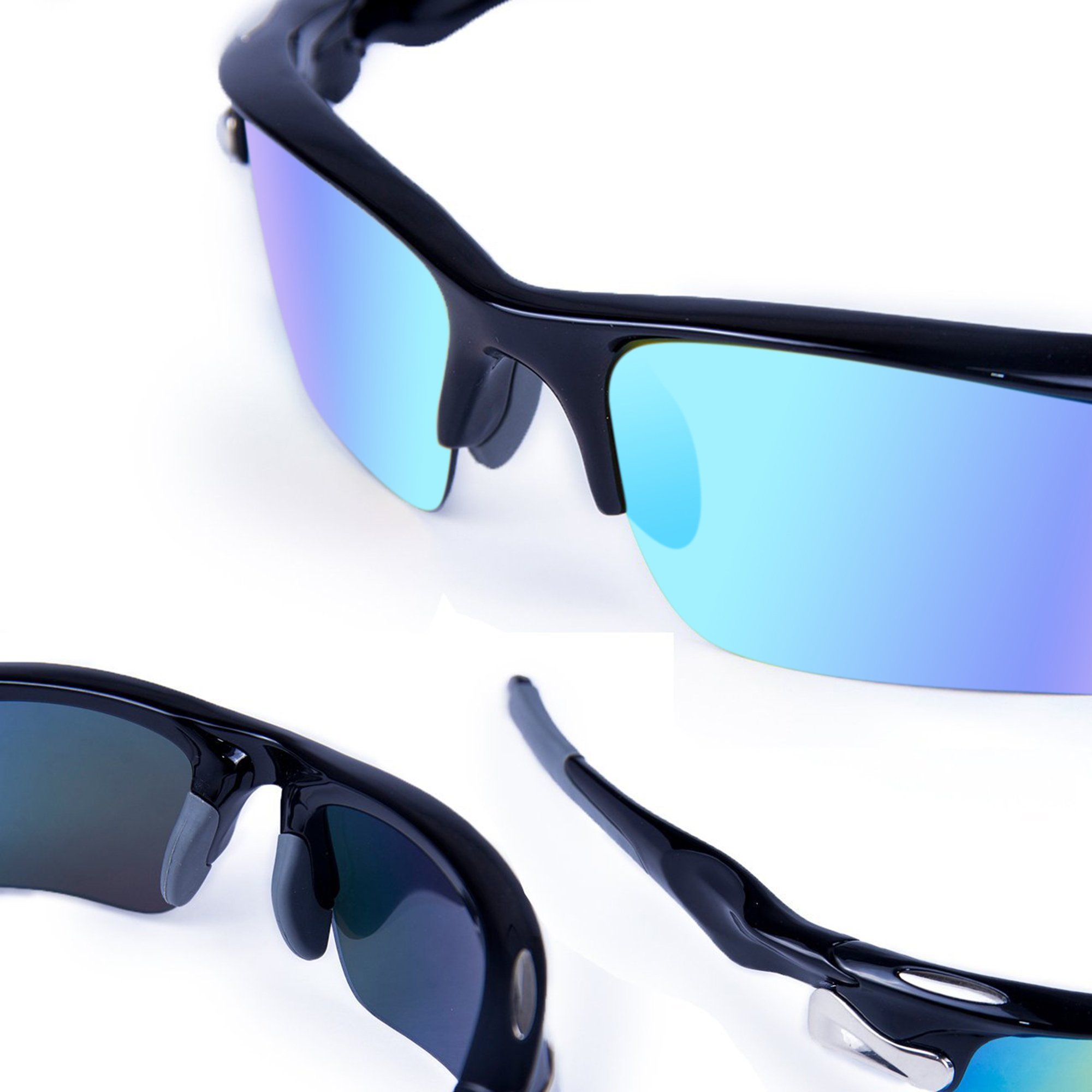Amazon | RIVBOS（リバッズ）RBK0308 スポーツサングラス 偏光レンズ 5 