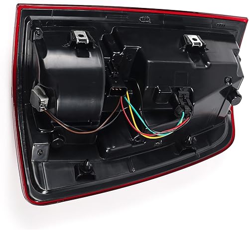 Miniatura 7 de FIONE Conjunto de luces traseras LED para Dodge Ram 1500 2013-2018 y Ram 2500 2013-2018 y Ram 3500 tipo halógeno y lente roja interior negro con
