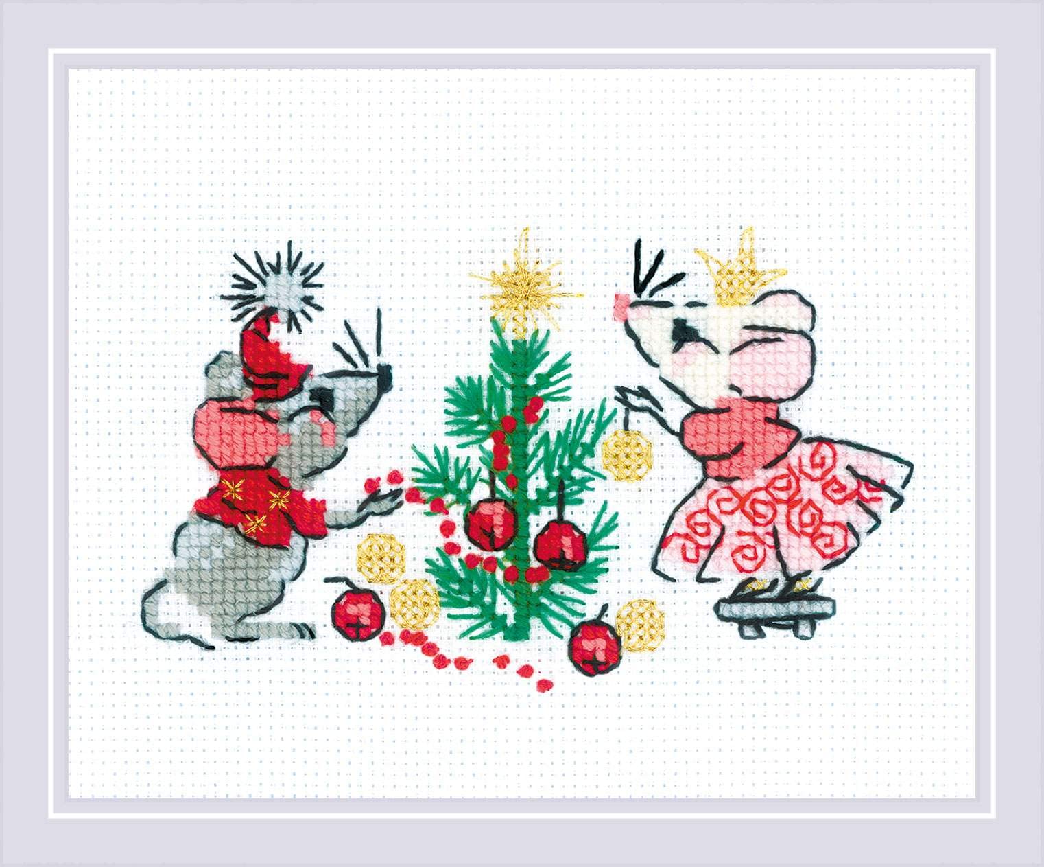 Riolis - Waiting For A Holiday (14 Count) 1823, Punto Croce 16X13Cm, Punto Croce Kit Da Ricamare, Disegni Da Ricamare, Embroidery Kit, Kit Ricamo Punto Croce-image