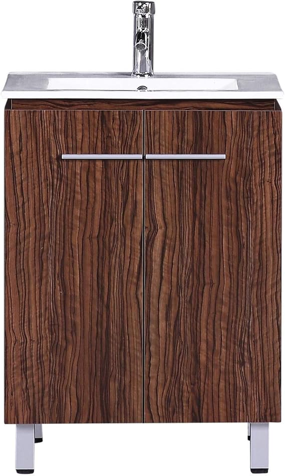 Fine Fixtures Greenpoint Vanity 24 X 18 Black Walnut, with Sink