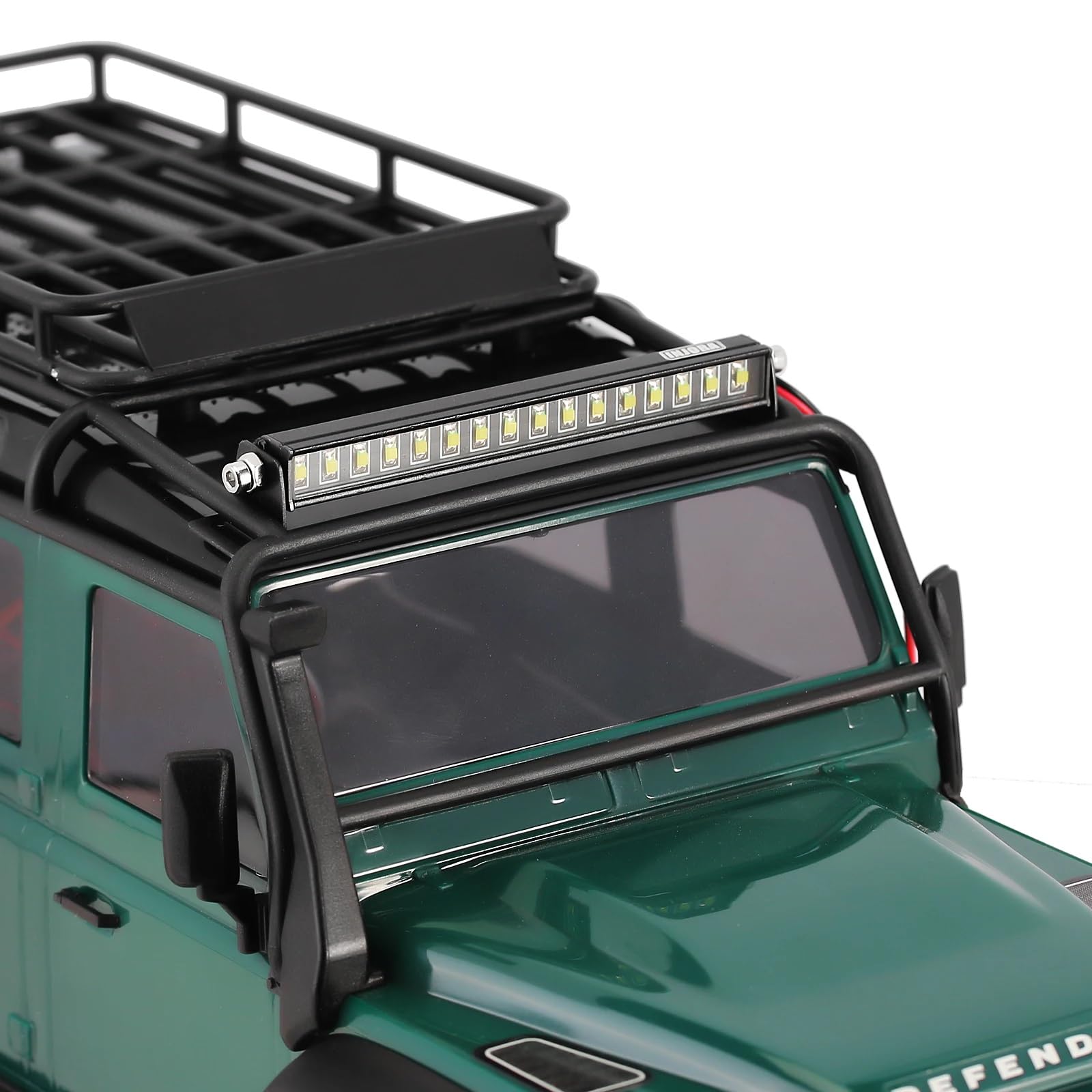 Componentes Mejora RC para TRX4M para Defender 1/18 Coche Trepador Control Remoto Piezas Mejora Modelos Estable Práctico Ligero Compacto 16 Pod Luz Techo Metal 4M-26
