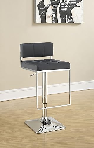 Miniatura 2 de Coaster Home Furnishings - Alameda - Polipiel sintética - Taburete de bar ajustable - Asiento de apoyo trasero, reposapiés de metal resistente -