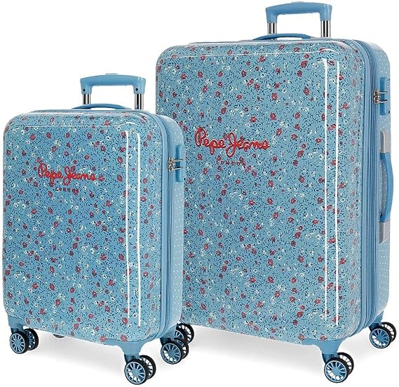 Maleta de Cabina Pepe Jeans Leslie rígida 55cm azul marino