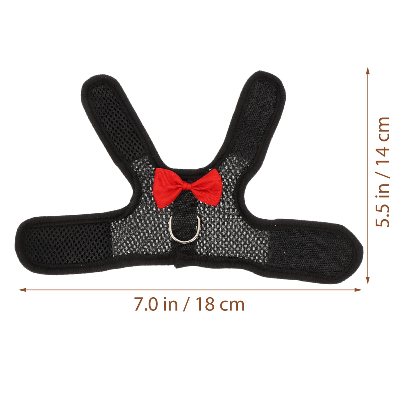 Totority 1Set Rabbit Harness Vest Set Bunny Leash for Pets Lightweight Comfortable for Outdoor Activities Fits Rabbits with Chest Durable Mesh Material