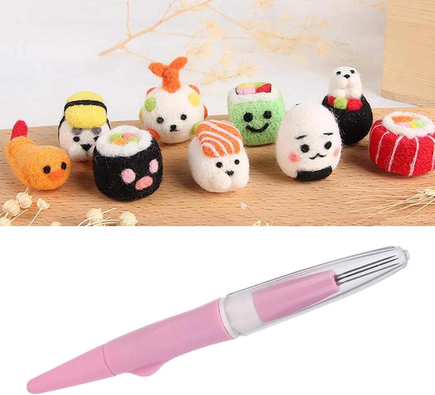 Felting Tool With 3 Needles, Portable Pen for Wool Felt, DIY Patchwork Craft