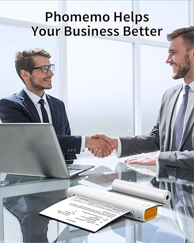 Miniatura 7 de Phomemo Papel térmico M08F A4 compatible con impresoras portátiles Phomemo M08F, PJ762PJ763MFi, MT800MT800Q M832 P831, papel de impresora M08F, 8.27