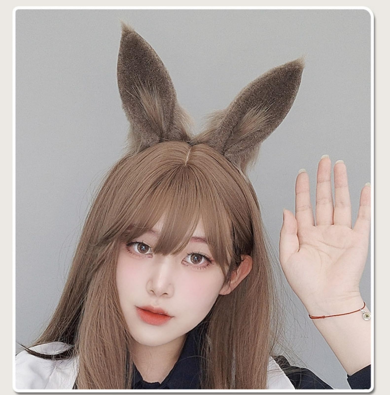 Amazon.co.jp: Izemisonico 手作り兎耳 中長耳 毛耳 獣耳 立体感