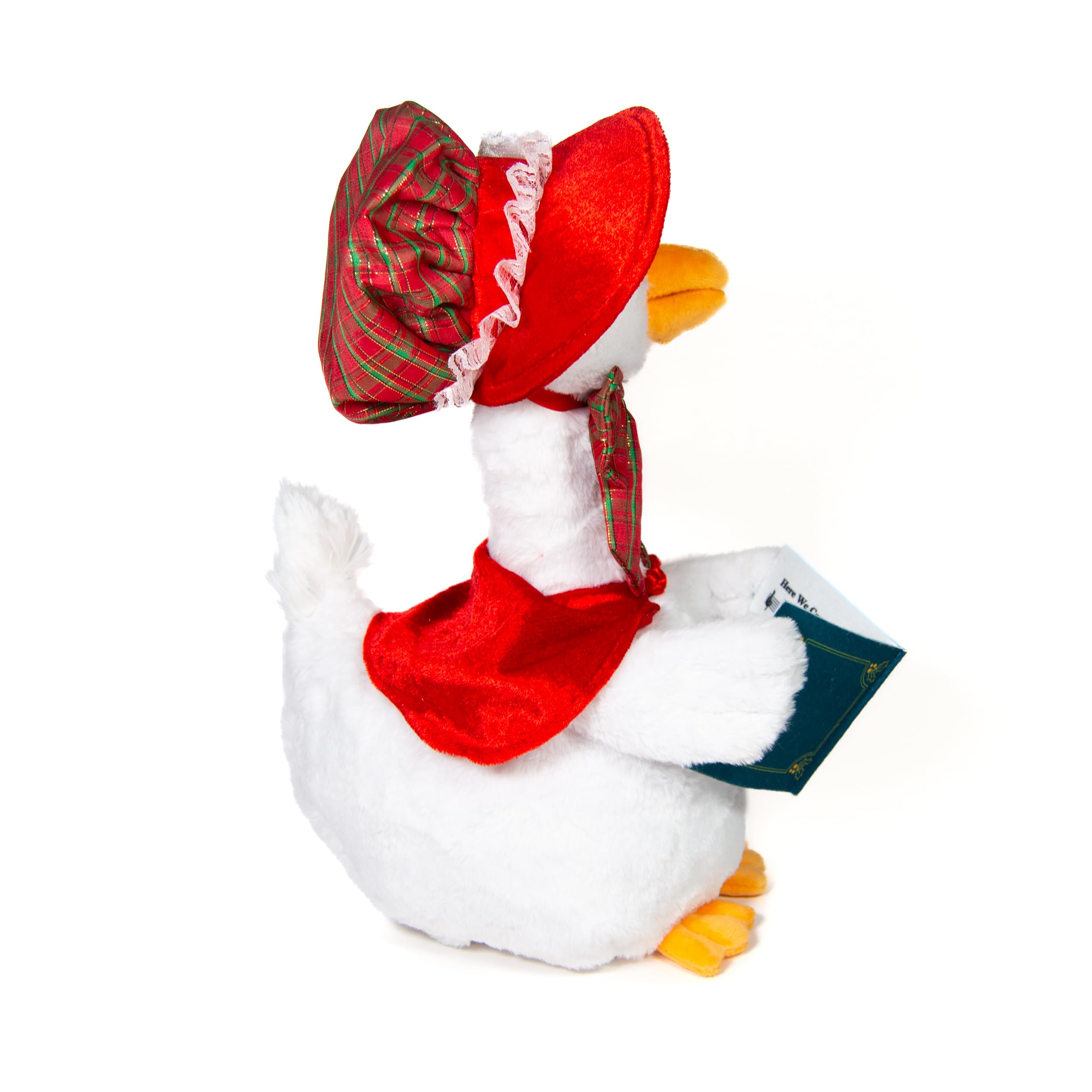 Cuddle Barn - Carolin' Mother Goose | Animated Musical Singing Christmas Caroling Soft Plush Toy, 14 inches - Image 5