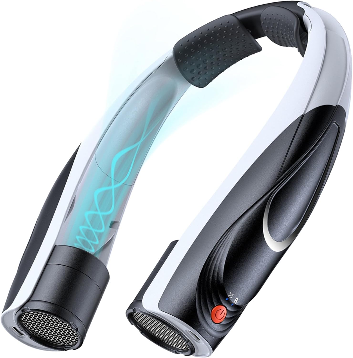 Portable Neck Fan - 6000mAh Rechargeable Personal Fan with 6 Speeds, 360° Cooling Surround Airflow, 20H Long Battery Life Hands-Free Wearable Fan for Outdoor Travel, Office, and Sports