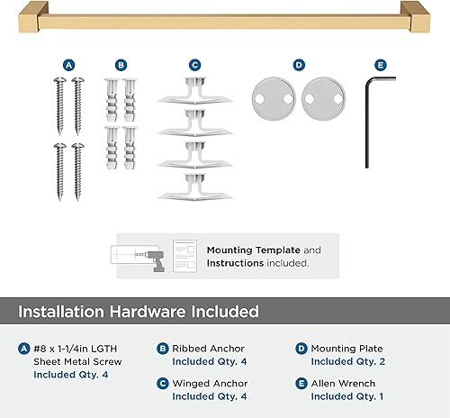 Vista 101 de Amerock BH3608226 Toallero cromado Toallero de 6-1/2 pulgadas (6.496 in) de longitud Monumento Toallero de mano para pared de baño Soporte