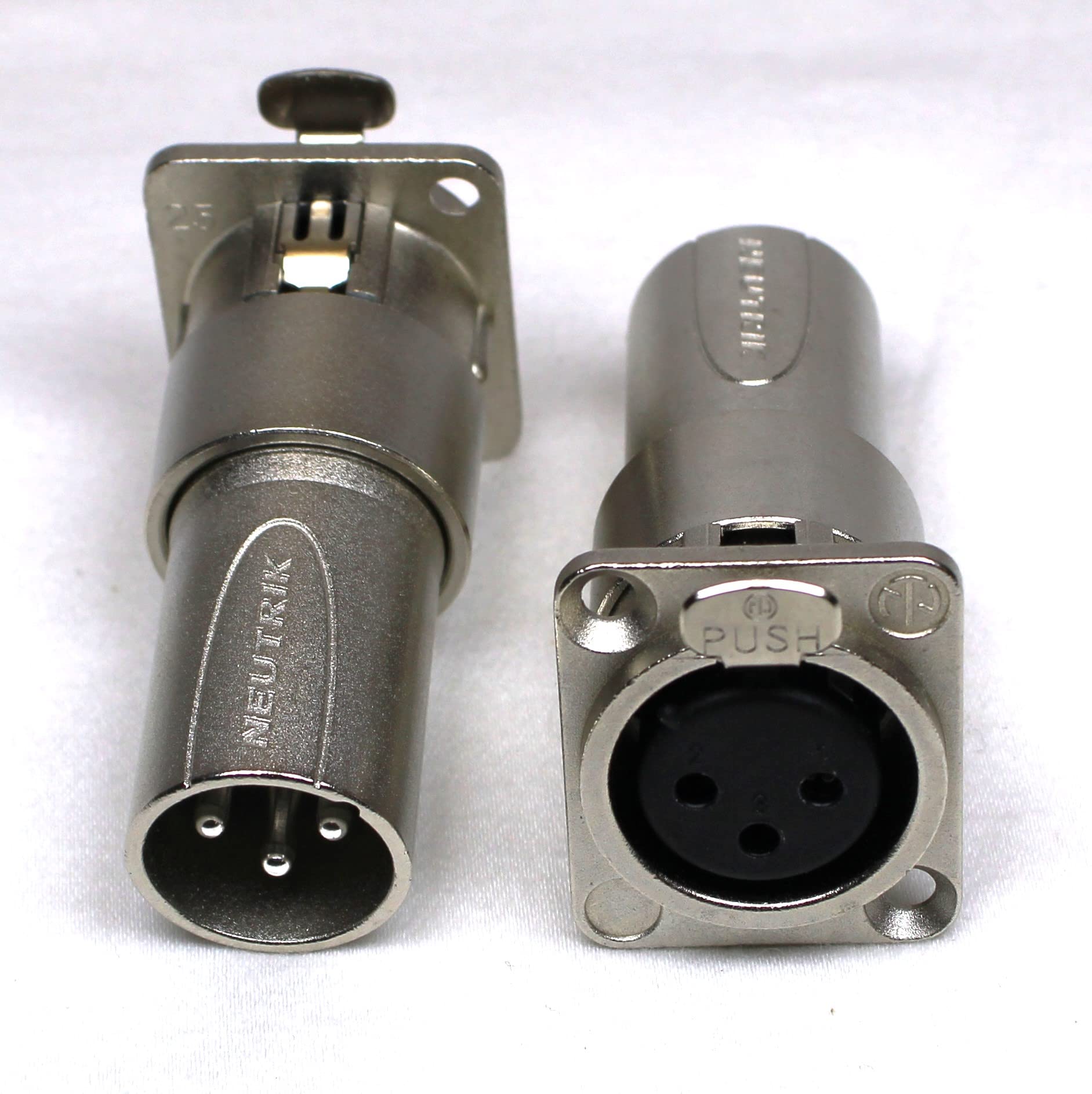 Amazon.com: (2) Two Genuine NEUTRIK NA3FDM D Panel 3 Pin XLR