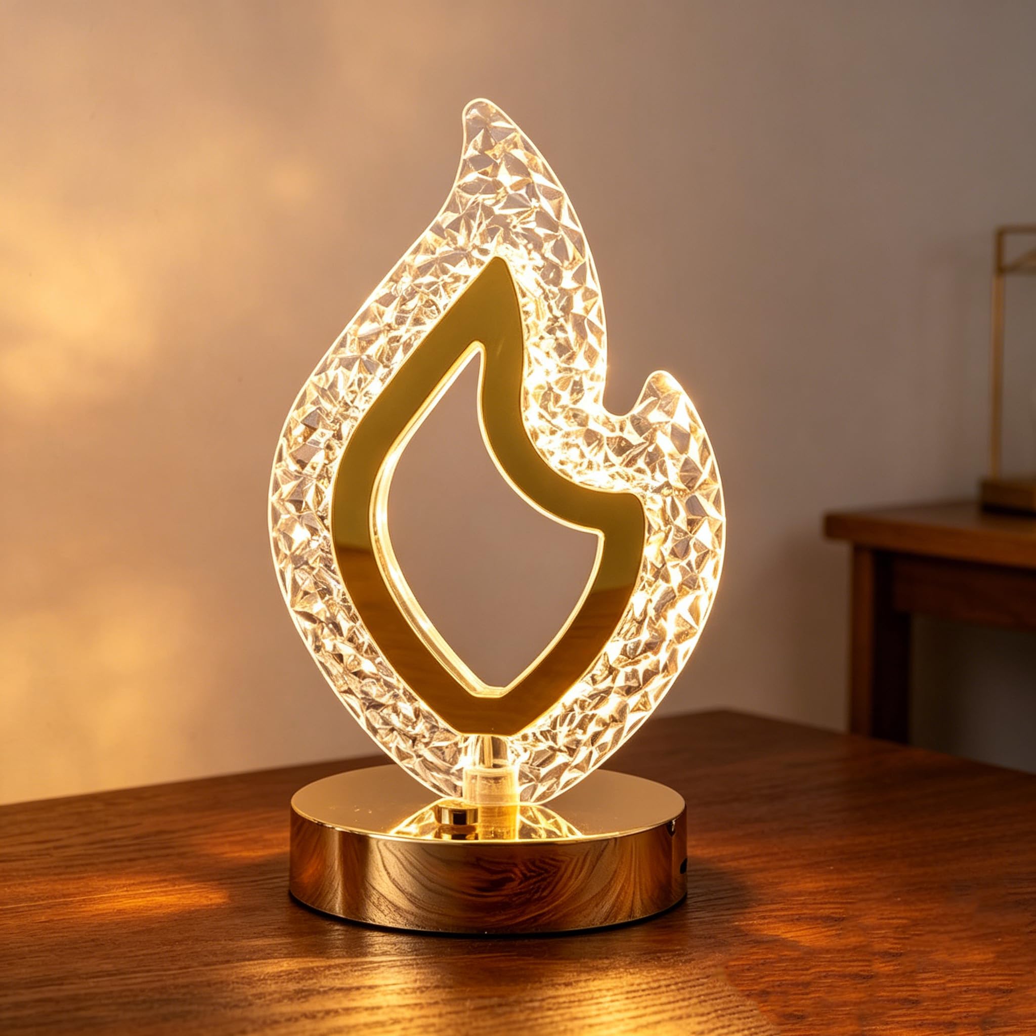 Maimeili Diamond Crystal Table Lamp Stepless Dimmable Desk Lamp โ image 1