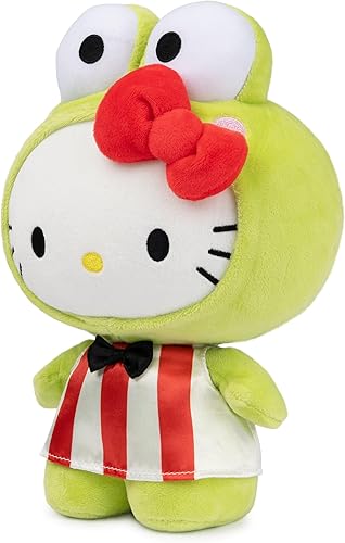 Miniatura 4 de GUND Sanrio Hello Kitty Keroppi Peluche, animal de peluche premium para edades de 1 año en adelante, verde, 9.5"