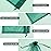 Hopttreely 100PCS Dark Green Organza Bags, 4X4.72 inch Mesh Bags Drawstring Gift Bag, Jewelry Pouches for Party, Christmas, Festival, Bathroom Soaps, Makeup Organza, Wrapping Supplie