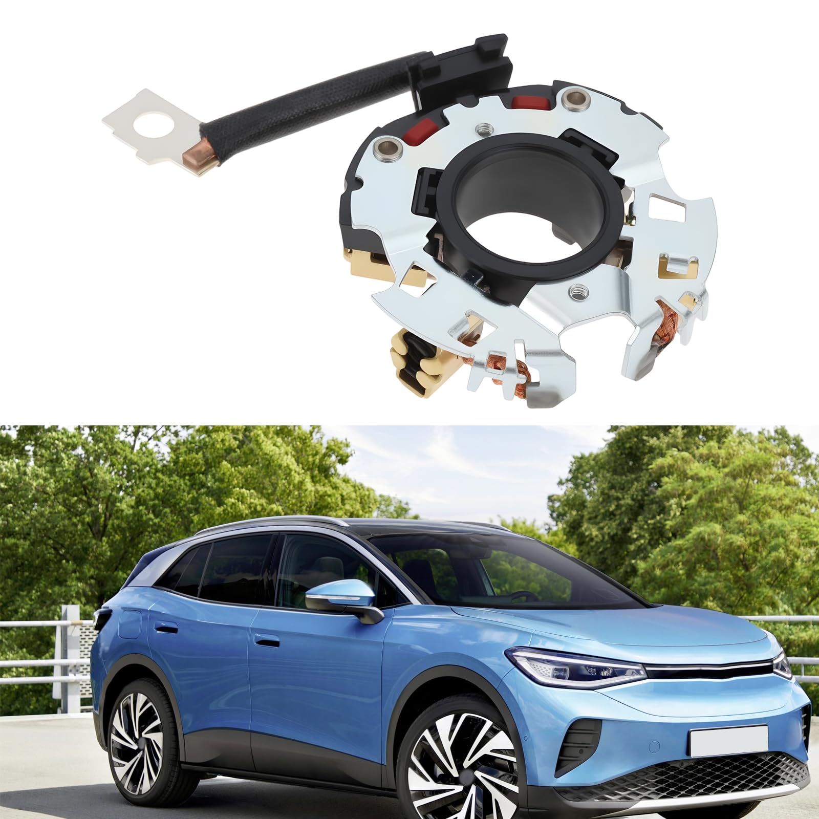 2 Portaescobillas de Carbón 0001110061 0001110062 Compatible con Bosch Motor de Arranque Compatible con Volkswagen