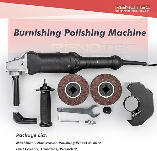 Miniatura 5 de RENOTEC Máquina pulidora Bunishing (máquina + paquete de 2 ruedas)