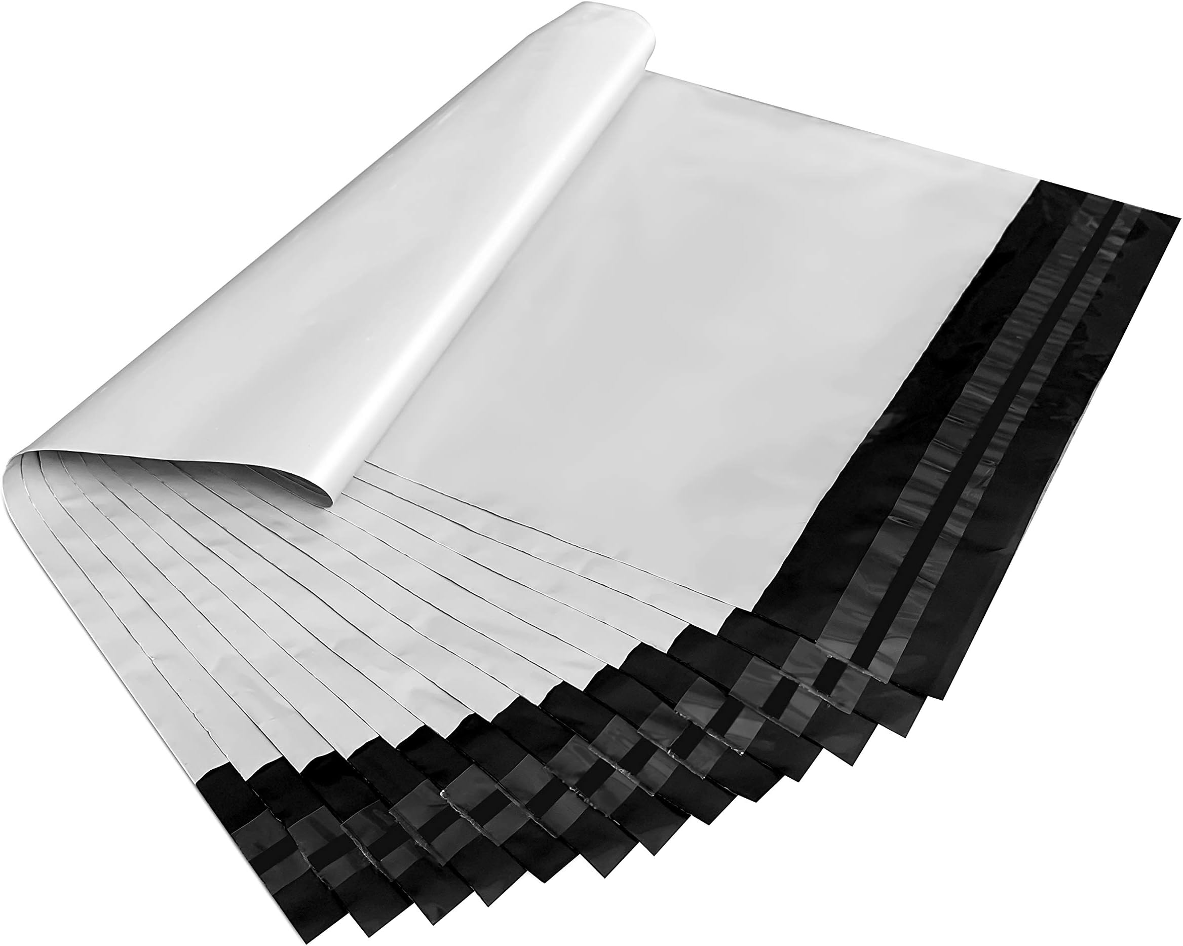 Danuo 19 x 24 Inch White Poly Mailer Envelopes Shipping Bags Self Sealing, Tear&Water-Resistant Postal Bags (19" x 24" Inch, 100 Pcs)