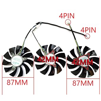 87MM GA92S2U GFY09215M12SPA RTX2080 2080Ti Graphics Card Cooling Fan for ZOTAC GeForce RTX 2080 Ti AMP Edition Cooler Fan
