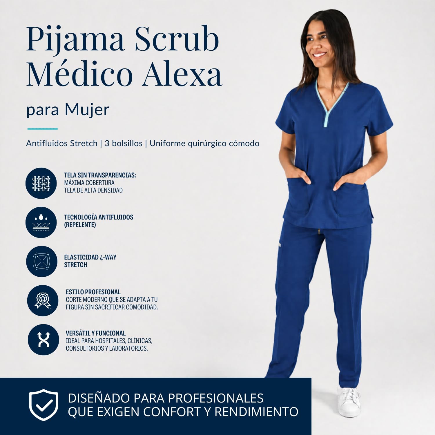 SOULMATE Scrub Set for Women V-Neck Alexa