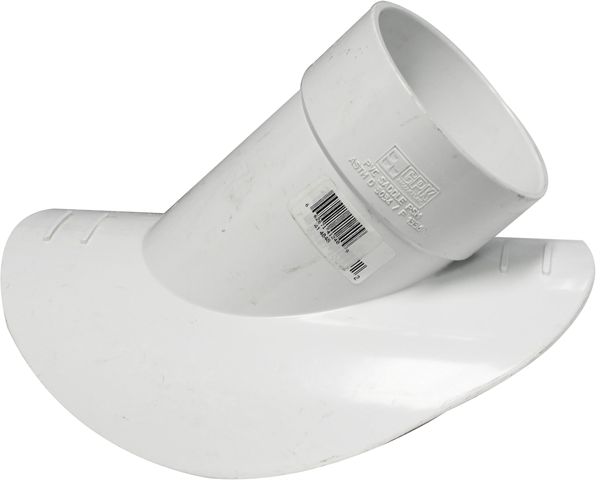 Canplas 414848BC PVC Sewer 4 on 8 Saddle Wye