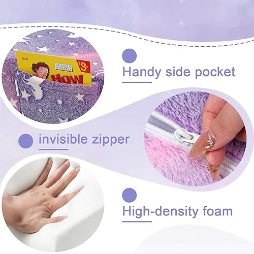 Miniatura 110 de MeMoreCool Sofá modular para niños, sofá convertible suave para niños, silla de espuma de felpa plegable gris para diversión en la sala de juegos de