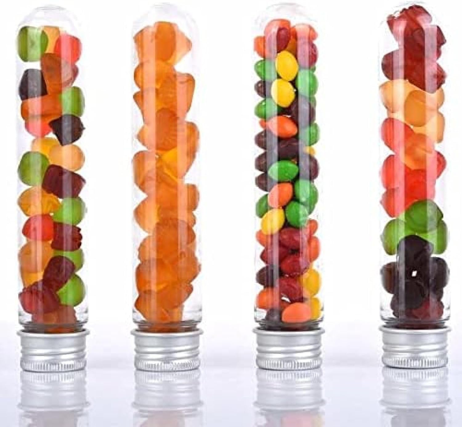 Probówki Plastikowe 25 Szt. 30 Ml Doskonałe Plastikowe Przezroczyste Probówki Z Aluminiową Nakrętką Butelki Artykuły Szkolne Sprzęt Laboratoryjny