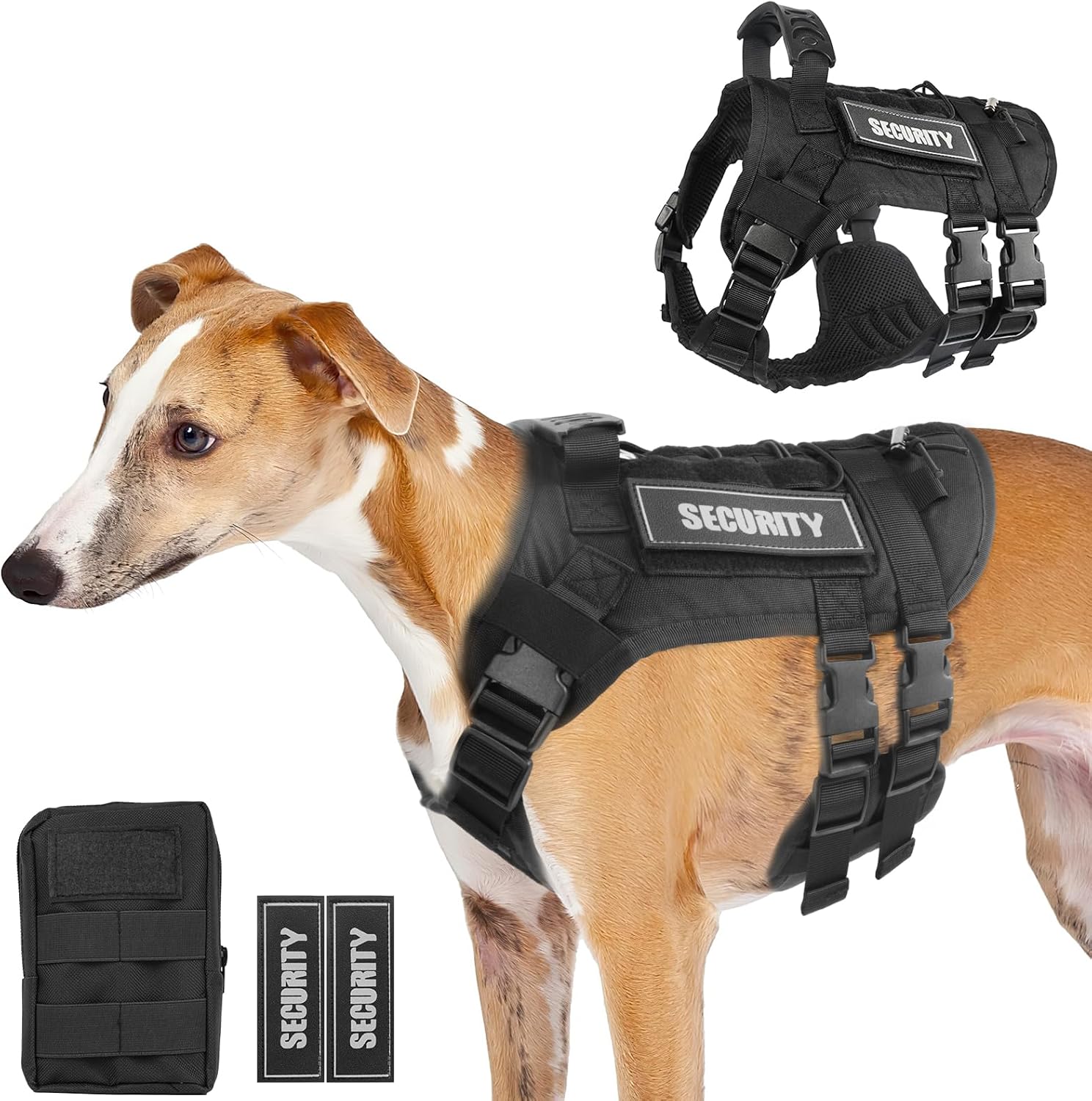 Susici Tactical Dog Vest Harness for Large&Medium Dogs,Dog