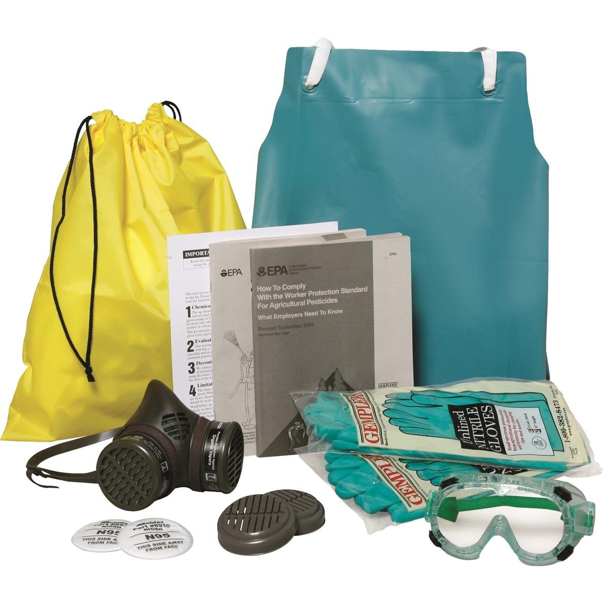 GEMPLER'S 1024A Basic Pesticide Starter Protection Kit - Protection for Mixing and Applying Most Low-Toxicity Pesticides