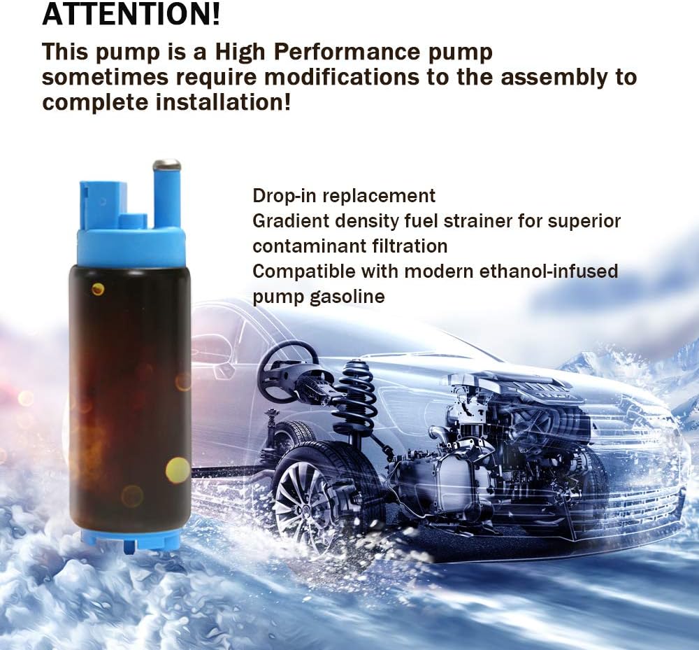 A ABIGAIL GSS342 255 LPH High Flow Electric Intank Fuel Pump with Installation Kit