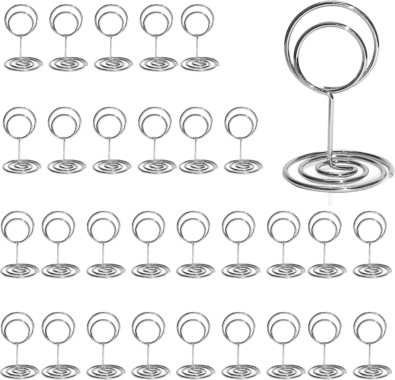 30PcsTable Number Holders,Place Card Holder for Tables, Menu & Photo