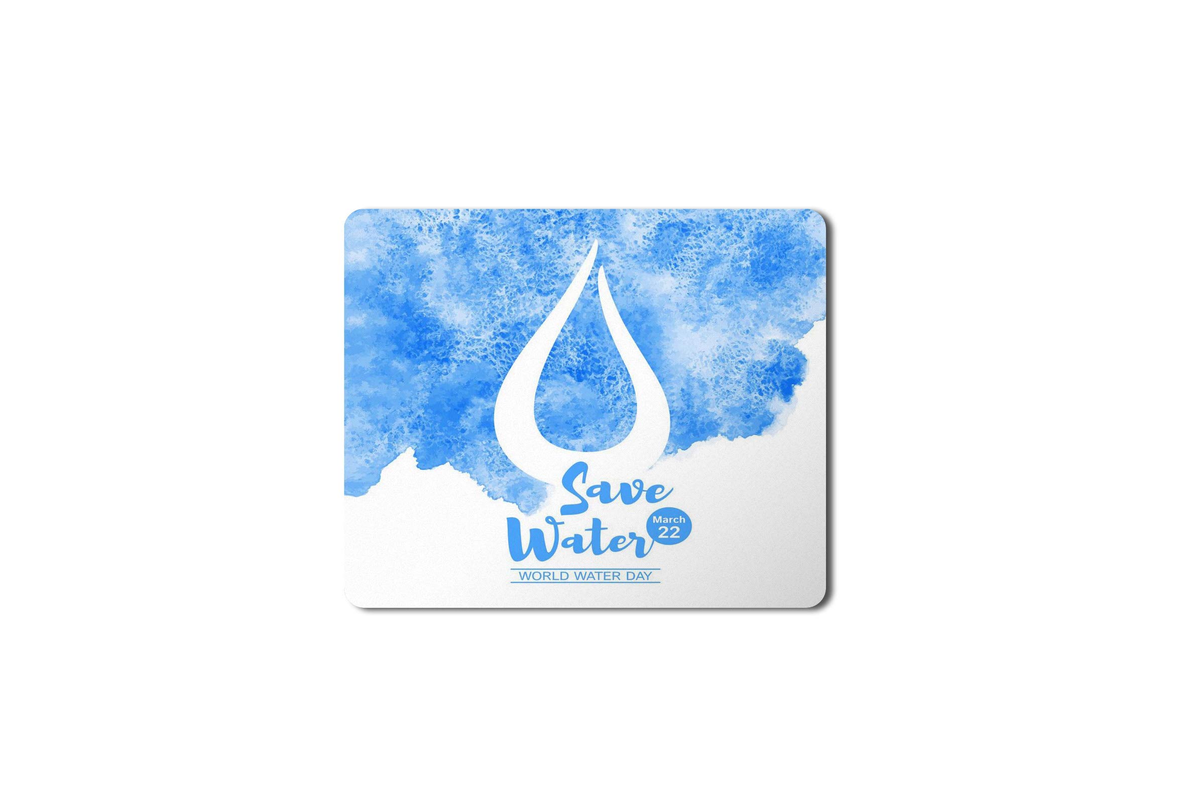 5 Ace Beautiful bg Save Water HD Printed Designer Speed Mousepad for Laptop|Dekstop|Gamers|Graphic designers-7x8.5 Inches