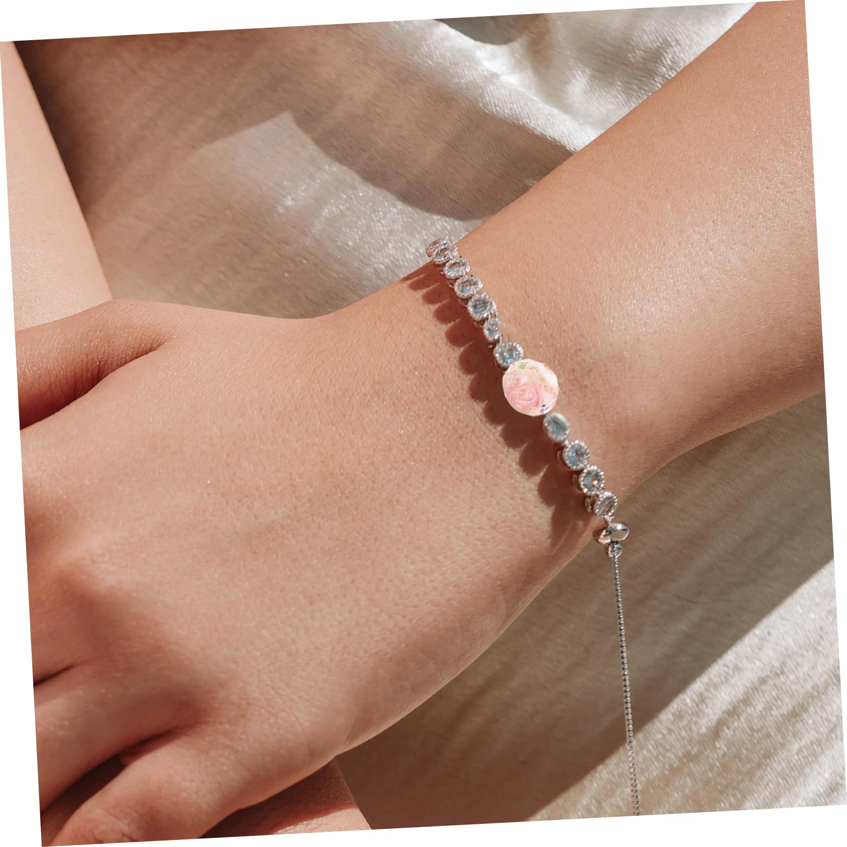 5 Juegos De Cuentas Pequeñas De Vidrio Redondas Para Hacer Joyas Para Collares Pulseras Diseño Floral 20 Unidades X 5