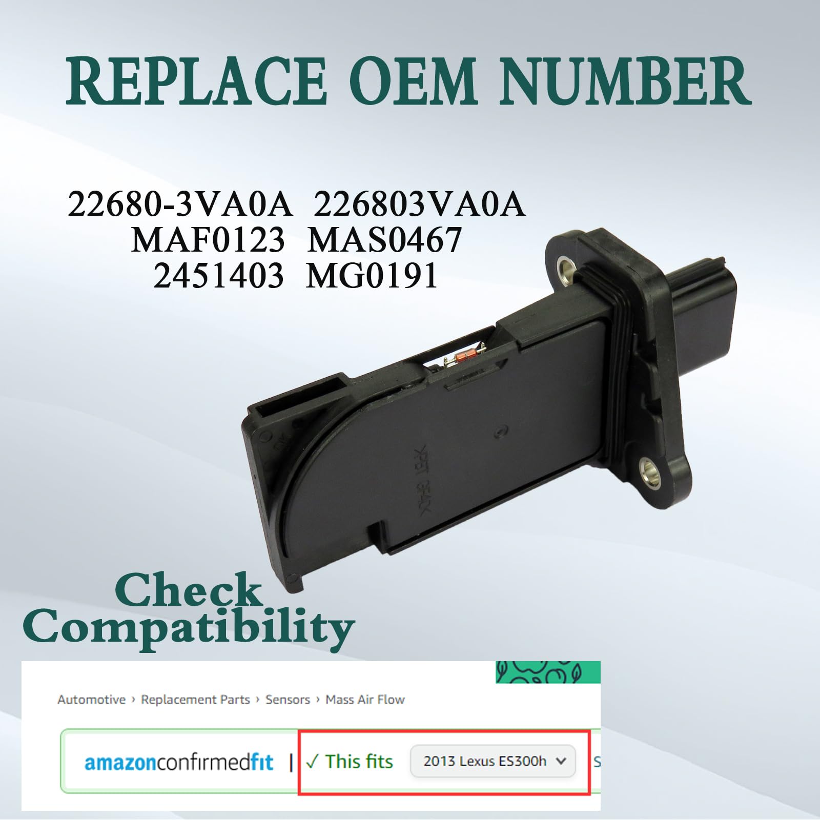 お値下げ　未開封品　１０８　CODES　OF 　THE　UNUVERSE Amazon.com: 22680-3VA0A Mass Air Flow MAF Sensor for 2015-2018