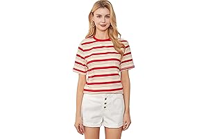 Stripes of Passion: Red and Pink Striped T-Shirt