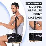 Ranarose Revêtement profond & Massaire de cou - Bâton masseur de dos pour soulager la douleur, Deleteur de noeuds musculaires, Outil de massage de pointe de déclenchement pour le corps complet, épaules, jambes - Outil de massage au point de pression (noir)