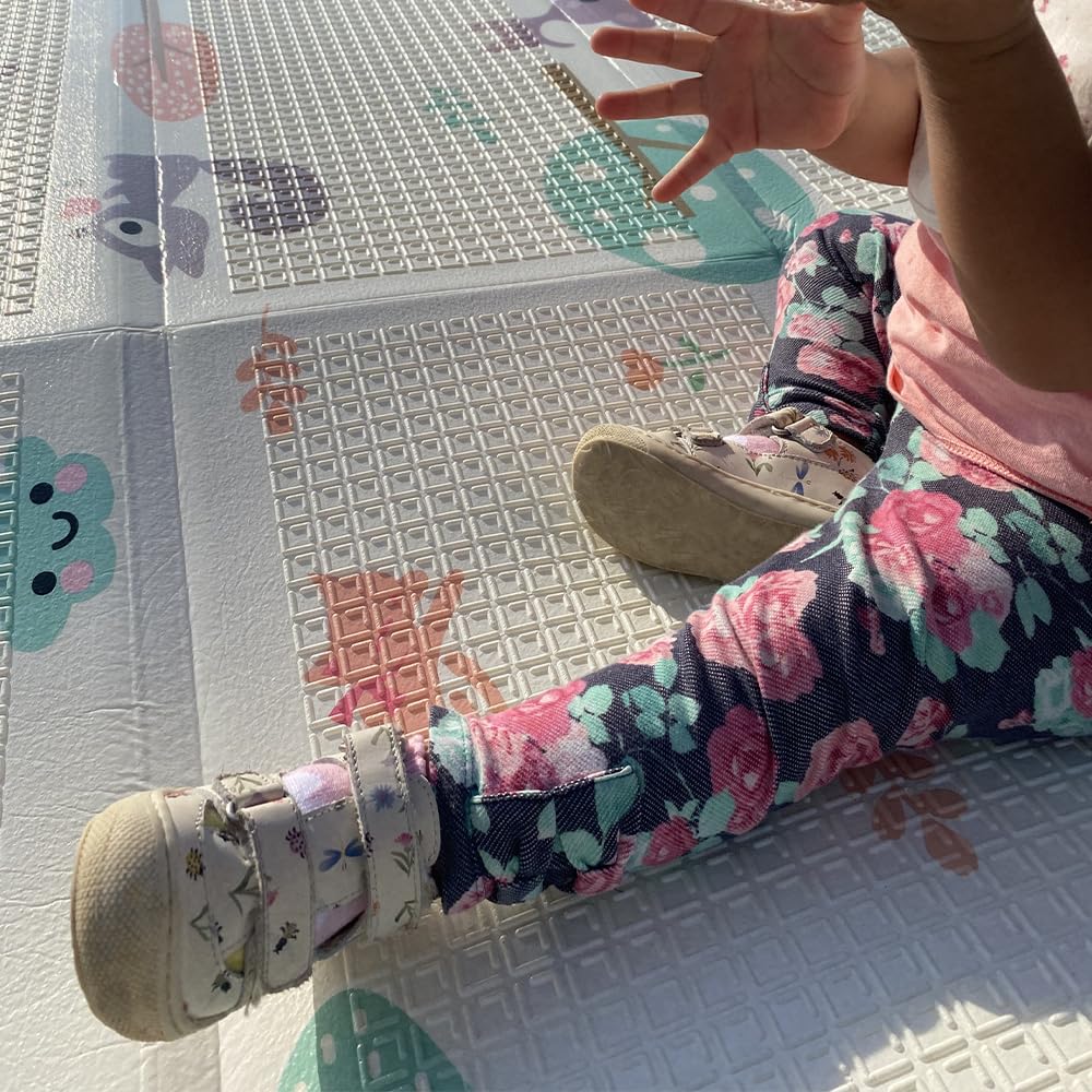 Tappeto Gioco Bambini OLIVO.shop 150x200 Cm - Reversibile E Pieghevole - Foto 8