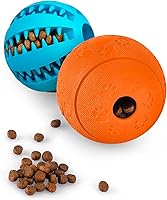 Vista 1 de HIPPIH Paquete de 2 rompecabezas para perros, juguetes interactivos para dispensar golosinas, juguetes duraderos para cachorros para dentición