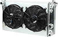 Vista 35 de 26mm AA5052 Kit de radiador de aluminio+cubierta de ventilador+relé de ventilador de termostato Compatible con 1984-2001 J-eep Cherokee XJ Comanche