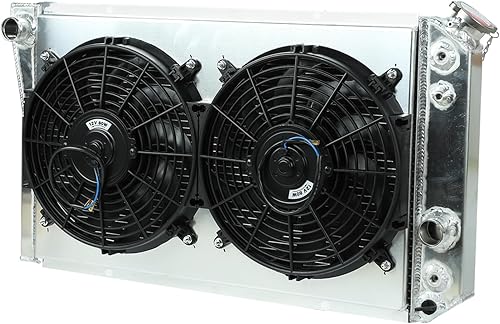 Miniatura 127 de Radiador de aluminio AA5052 de 3 filas compatible con Dodge Ram 2009-2021 1500 2500 3500 4000 V6 V8 Pickup AT/MT 3 filas,1 fila,Ventilador