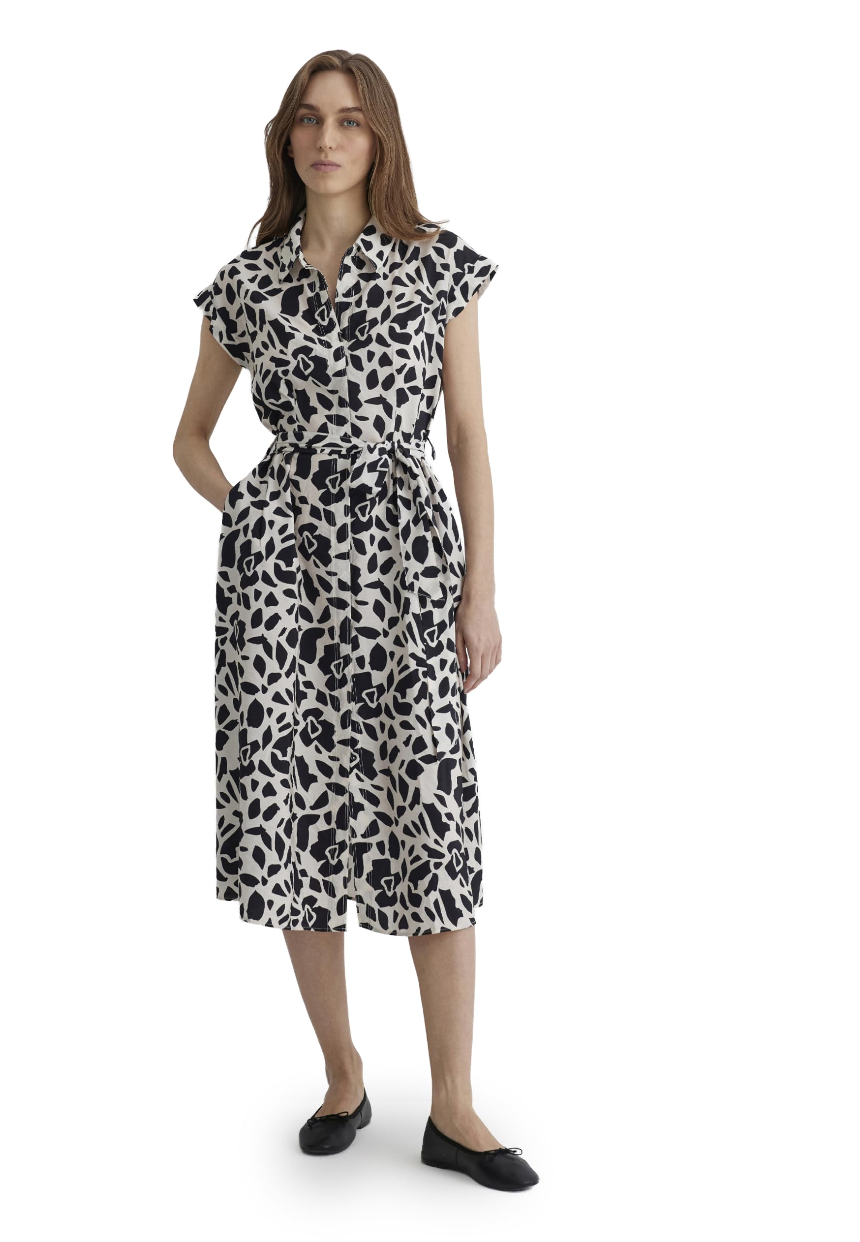 Mavi Damen Woven Midi Dress Kleid (1er Pack)