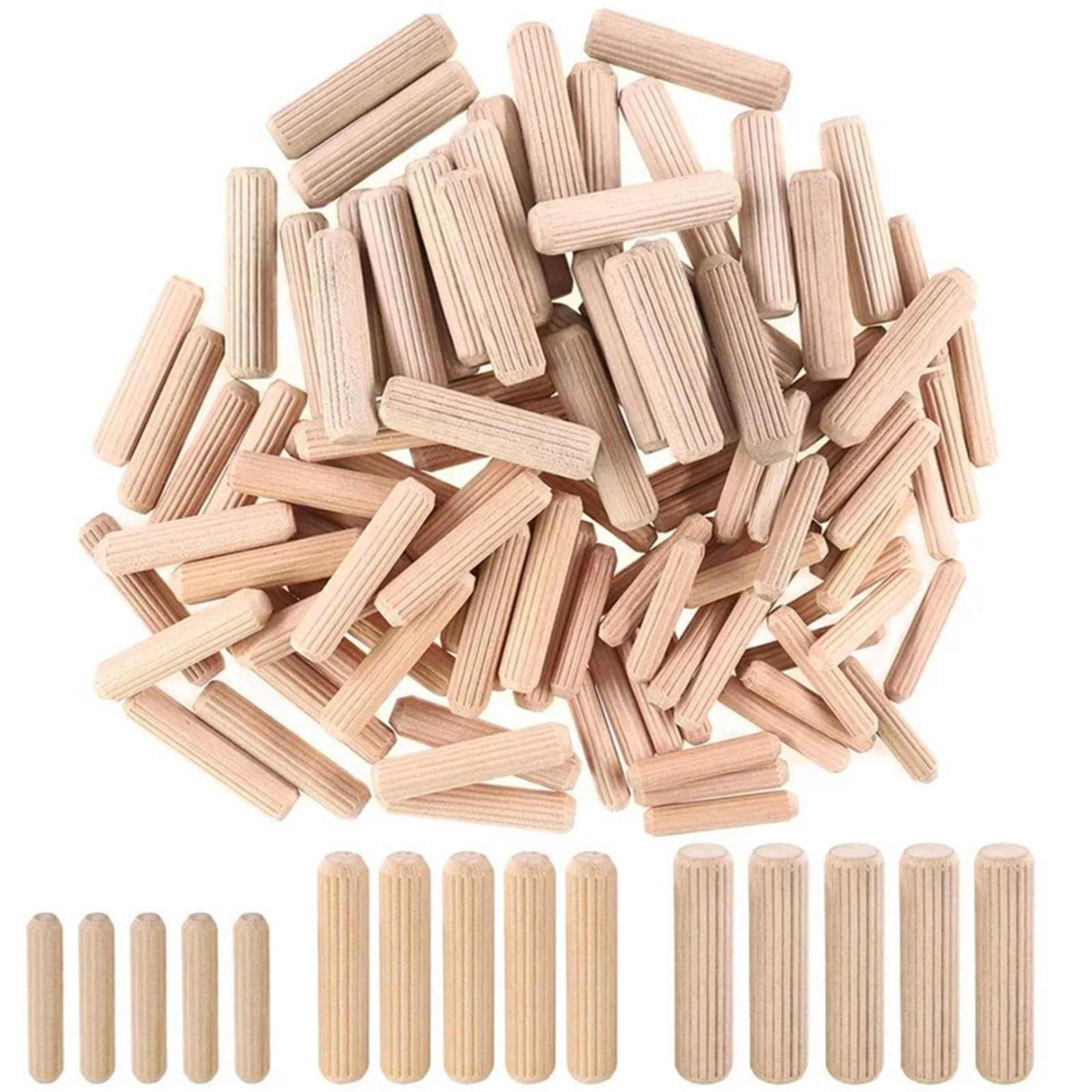 tacos de madera, Pasadores de madera, 800 piezas, pasadores surtidos, 6 mm, 8, 10, tapones, varillas pasador, carpintería cónicos for ranurado estriado