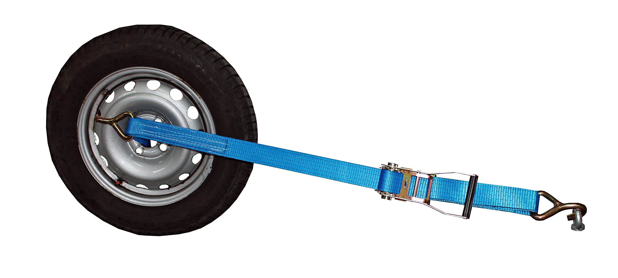 SHZ 4X Spanngurte Autotransport 50mm Einhängeschlaufe seitliche Radverzurrung Radsicherungsgurt 5t Zurrgurt LC 2500/5000 daN Autotransport Reifengurt (4x6) - Made in Germany