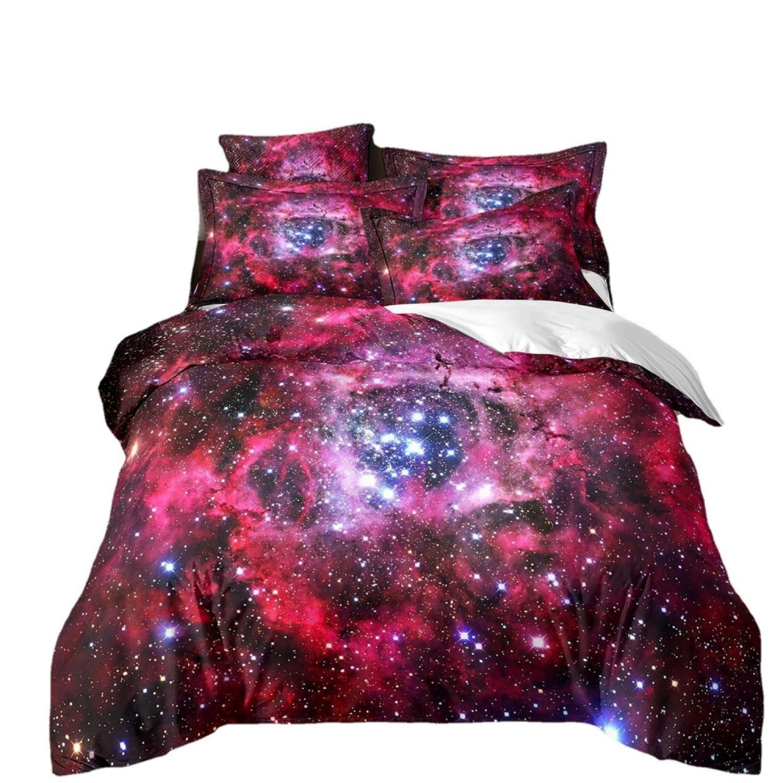 Double Duvet Set Galaxy Print Bedding Double Bed Set
