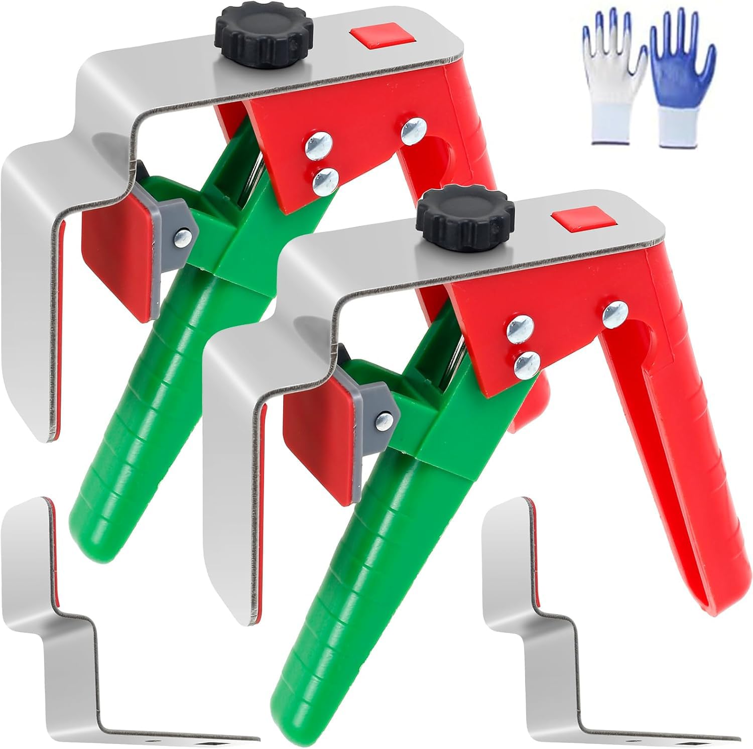 Lot de 2 pinces de fixation réglables pour tiroir - Pinces universelles d'installation d'armoires - Pour une installation facile et rapide du panneau avant de tiroir - Outils multifonctions pour le