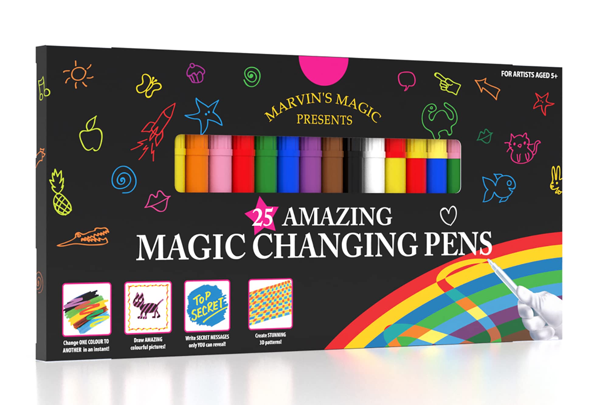 Buy Marvin's Magic Original x 25 Amazing Magic Pens Color Changing