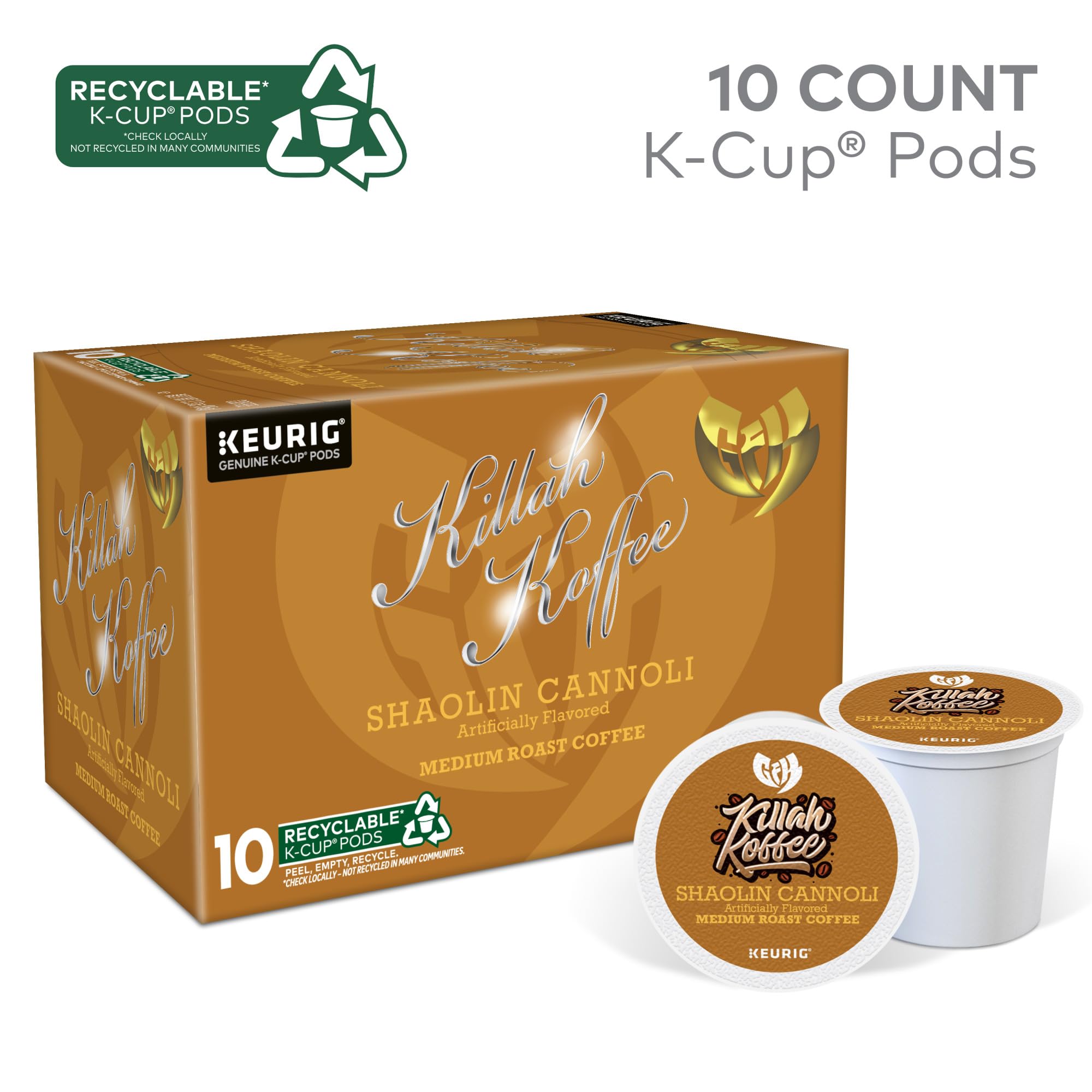 Amazon.com : Killah Koffee Shaolin Cannoli, Keurig Single-Serve K