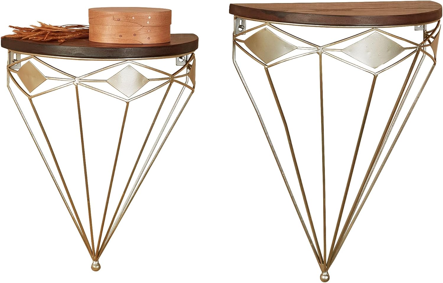 Nolan Wall Shelves Platinum Set of Two