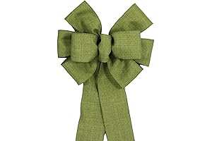 Fall Decor Package: Moss Green Rustic Wreath Bow by Package Perfect Bows