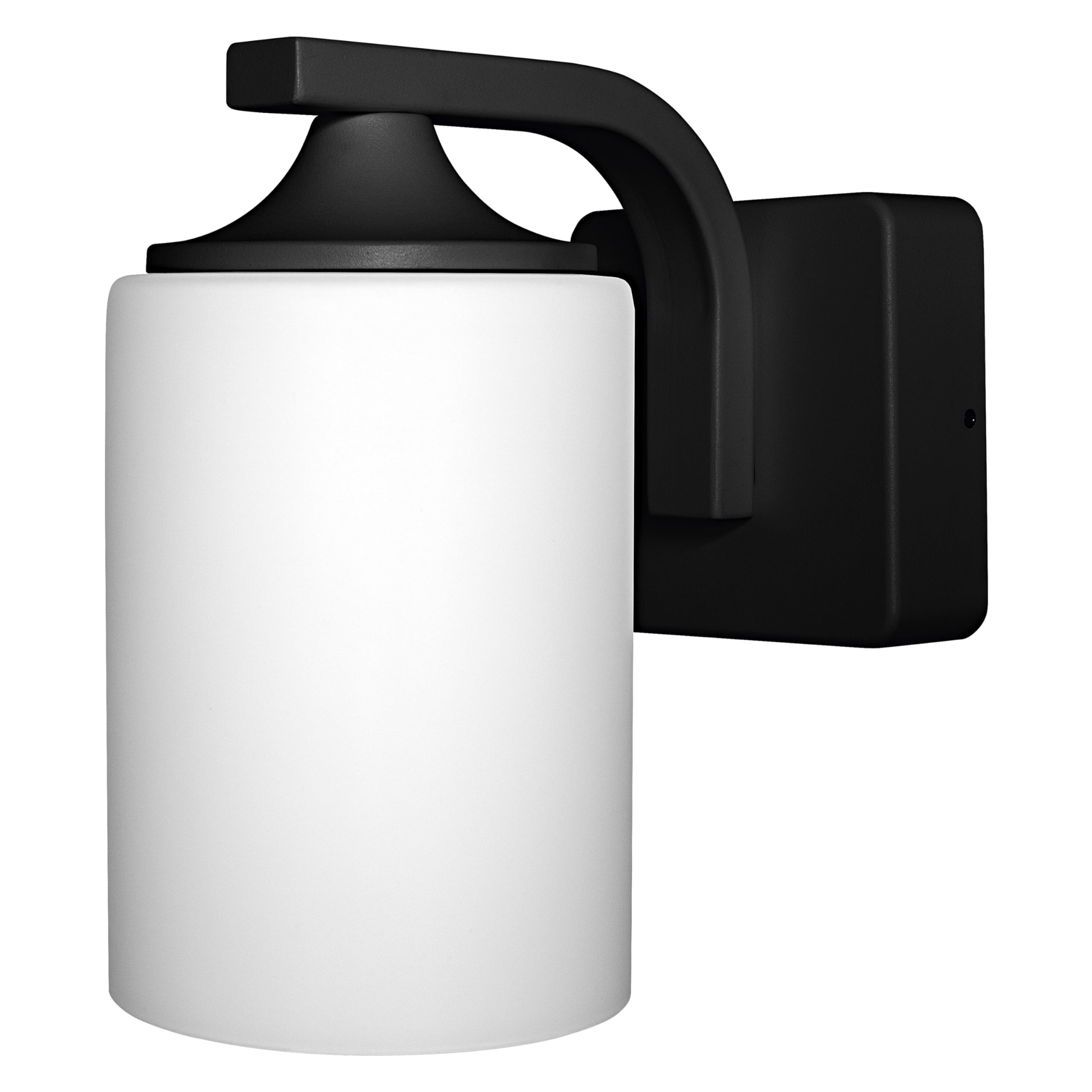 OSRAM Endura Classic wall Light, Black, E27, IP43, Aluminum housing, Glass Diffuser, Suitable for Outdoor use, Without Bulb
