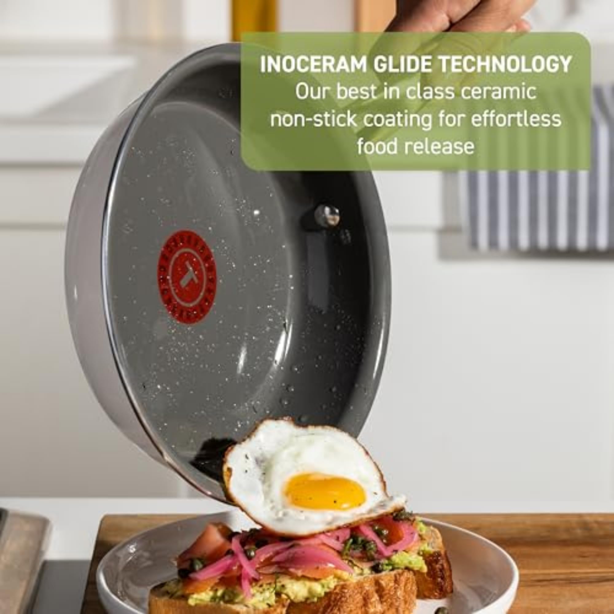 Amazon.com: T-fal Preserve Ceramic, Non stick Cookware Set 13